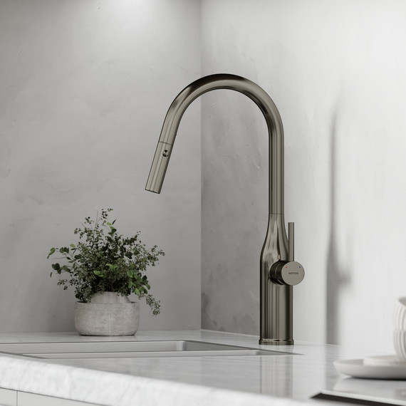 Смеситель для кухни Sancos Grand SC4002GG, вороненая сталь - фото 2