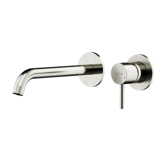 Смеситель для раковины настенный Sancos Etna SC9004BN, брашированный никель (со скрытой частью) - фото 