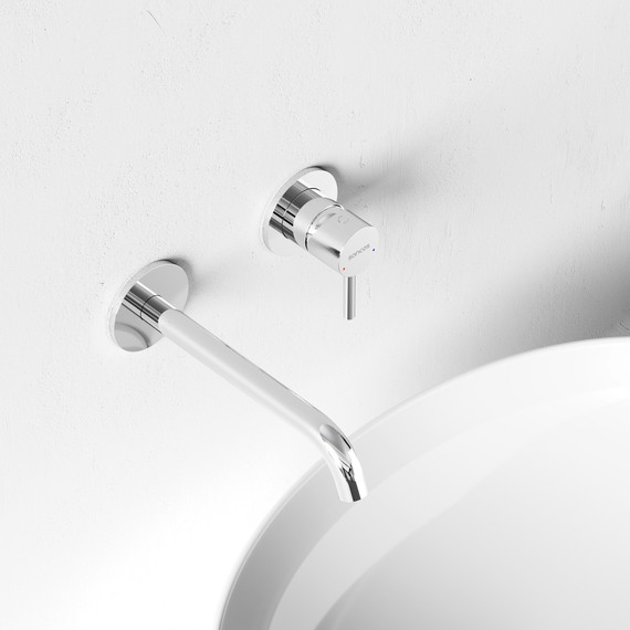 Смеситель для раковины настенный Sancos Etna SC9004CH (со скрытой частью) - фото 3