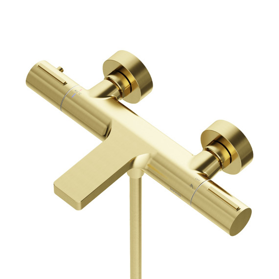 Смеситель для ванны с термостатом Sancos Etna SC9006BG, брашированное золото - фото 2