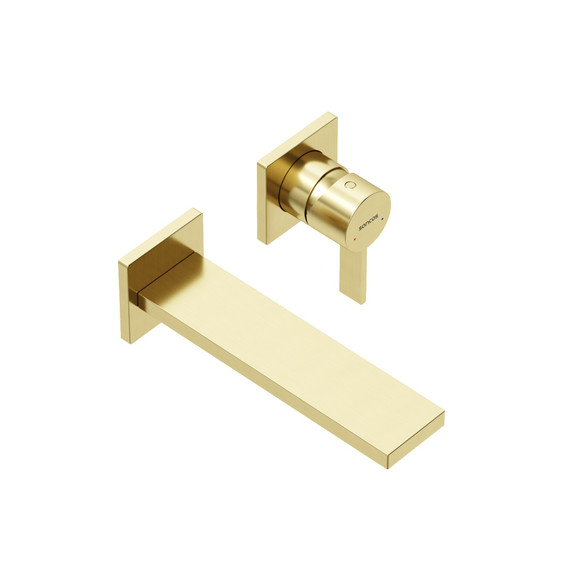 Смеситель для раковины настенный Sancos Linn SC9021BG, брашированное золото (со скрытой частью) - фото 3