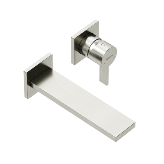 Смеситель для раковины настенный Sancos Linn SC9021BN, брашированный никель (со скрытой частью) - фото 2