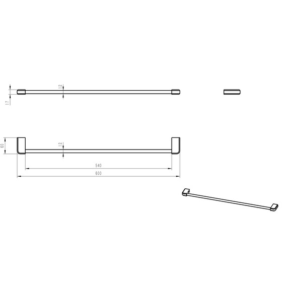 Полотенцедержатель Wonzon & Woghand WW-V3101-CR - фото 2