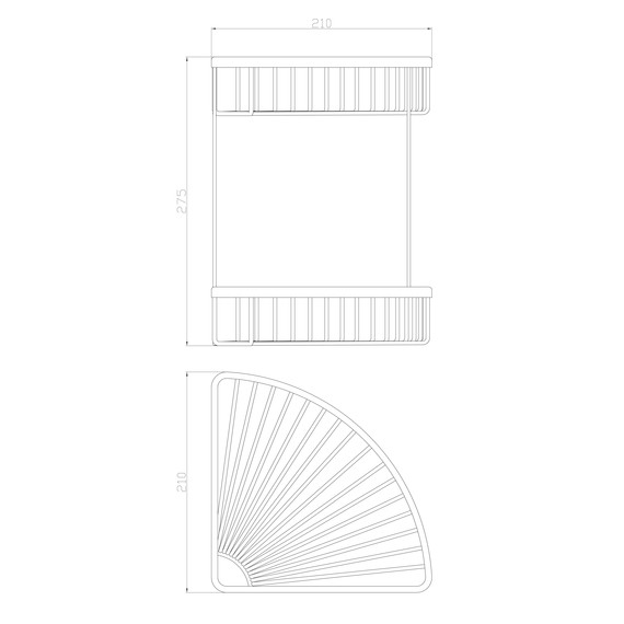 Полка Wonzon & Woghand WW-4128-BGM, цвет тёмный графит брашированный - фото 2