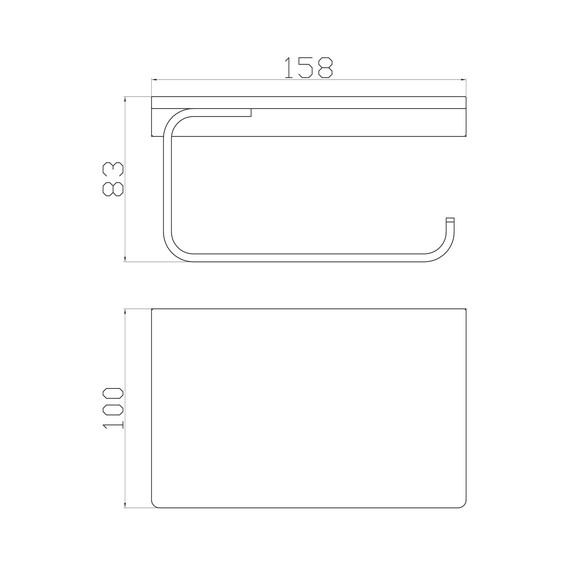 Держатель для туалетной бумаги Wonzon & Woghand Eclipse WW-9126-LG, цвет золото глянцевое - фото 4