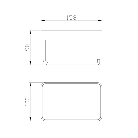 Держатель для туалетной бумаги Wonzon & Woghand Lotte WW-8336-BG, цвет золото брашированное - фото 2