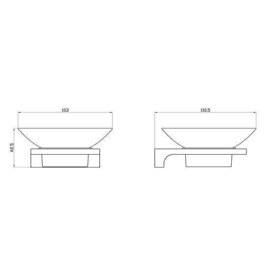 Мыльница Wonzon & Woghand Eclipse WW-9122-BL, цвет чёрный глянцевый - фото 4
