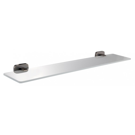 Стеклянная полка Wonzon & Woghand Graffity WW-9327-BGM, цвет тёмный графит брашированный - фото 