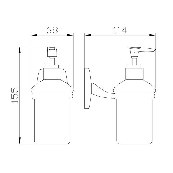 Дозатор для жидкого мыла Wonzon & Woghand Porto WW-1401 - фото 2