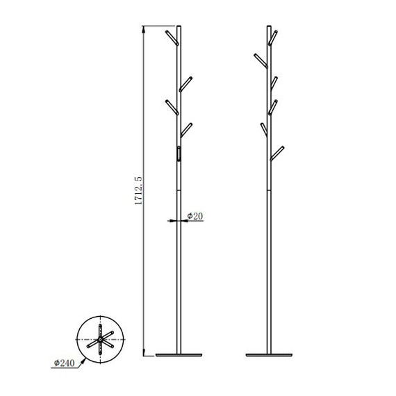 Набор крючков Wonzon & Woghand WW-V4306-BG, цвет золото брашированное - фото 2