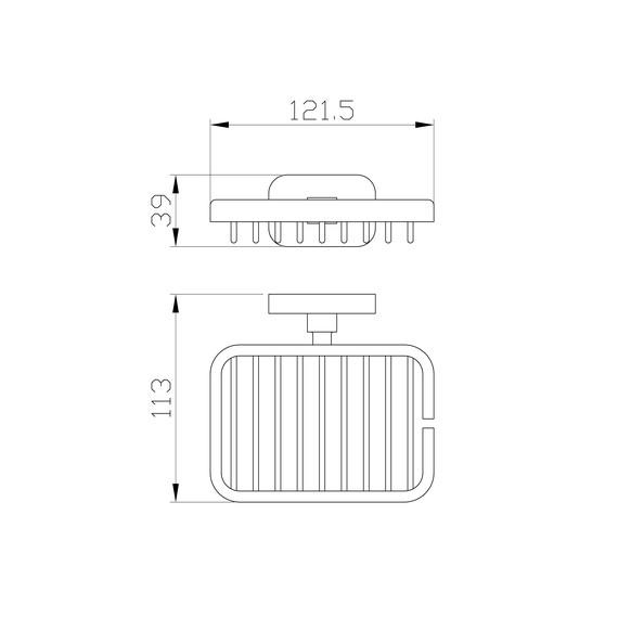 Мыльница Wonzon & Woghand Graffity WW-9324-BN, цвет никель брашированный - фото 4