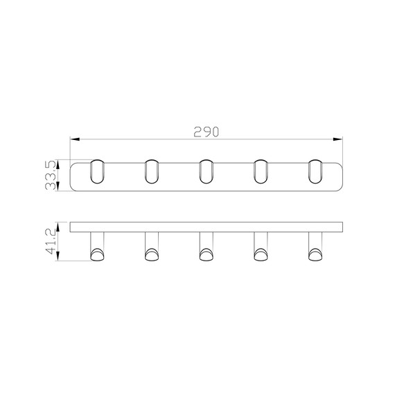 Набор крючков Wonzon & Woghand Graffity WW-9355, цвет тёмный графит брашированный - фото 4