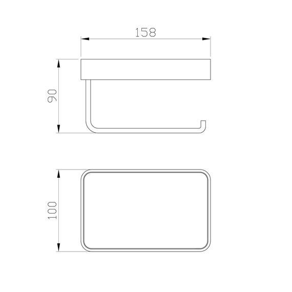 Держатель для туалетной бумаги Wonzon & Woghand Graffity WW-9366-BGM, цвет тёмный графит брашированный - фото 2