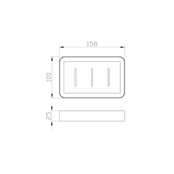 Мыльница Wonzon & Woghand Lotte WW-8324-BG, цвет золото брашированное - фото 4