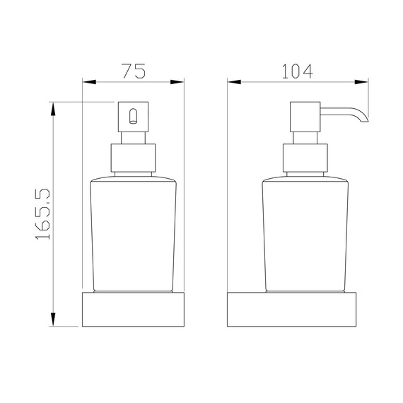 Дозатор для жидкого мыла Wonzon & Woghand WW-9533 - фото 2