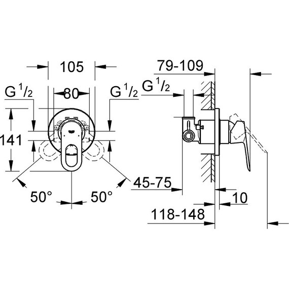 Набор для гигиенического душа Grohe BauLoop 129189 - фото 6