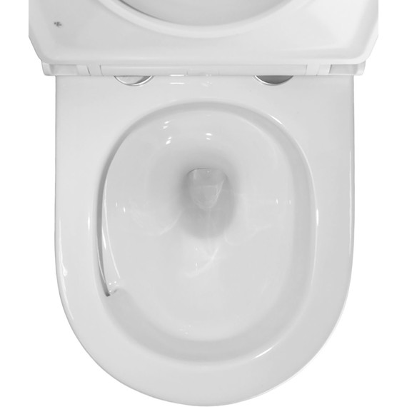 Унитаз подвесной безободковый Azario Terso AZ-092E-UQ3 (система смыва Торнадо) с тонкой крышкой микролифт - фото 11