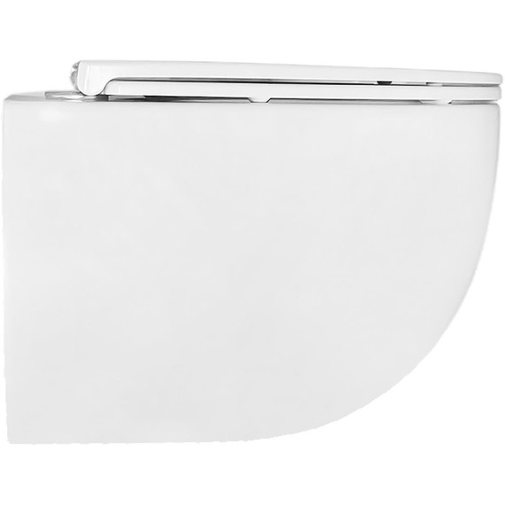 Унитаз подвесной безободковый Azario Terso AZ-092E-UQ3 (система смыва Торнадо) с тонкой крышкой микролифт - фото 4