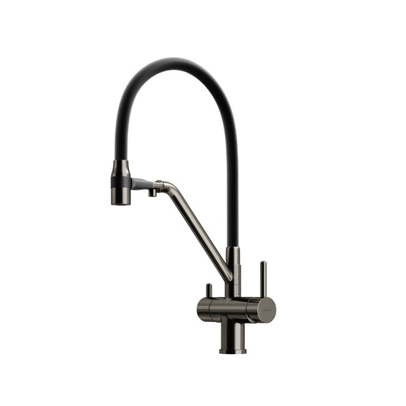 Смеситель для кухни Sancos Dora SC4003GG, вороненая сталь/чёрный - фото 