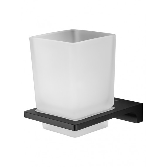 Стакан для зубных щеток Wonzon & Woghand Eclipse WW-9121-BL, цвет чёрный глянцевый - фото 