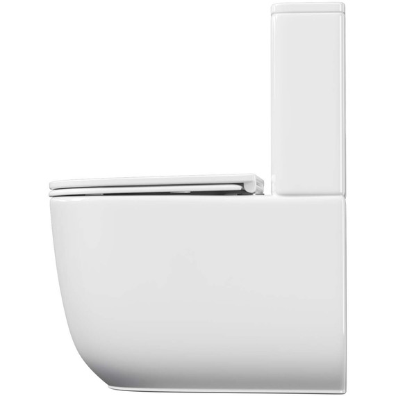 Унитаз-компакт безободковый Aquatek Optima Plus AQ4452-00 с тонкой крышкой микролифт (система смыва Торнадо) - фото 4