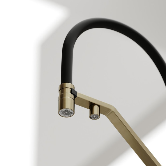 Смеситель для кухни Sancos Loro SC4007BG, брашированное золото/чёрный - фото 7