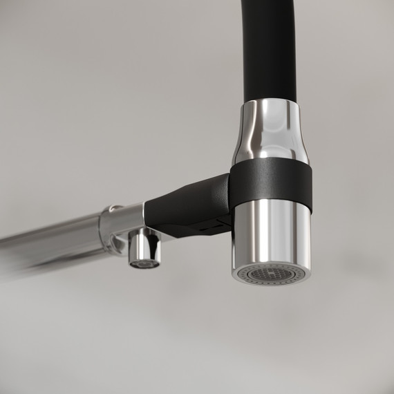 Смеситель для кухни Sancos Garda SC4009CH, хром/чёрный - фото 6