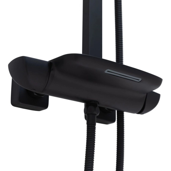 Душевая стойка Allen Brau Infinity 5.21030-31, чёрный матовый - фото 4