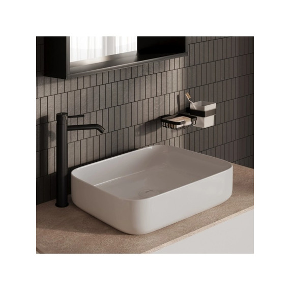 Смеситель для раковины высокий Allen Brau Priority 5.31A02-31, чёрный матовый - фото 7