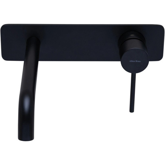 Смеситель для раковины настенный Allen Brau Glority 5.51004-31 (со скрытой частью) чёрный матовый - фото 2
