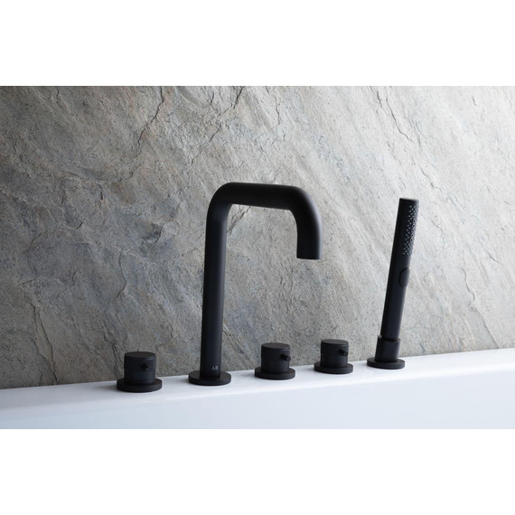 Смеситель для ванны Allen Brau Priority 5.31007-31, чёрный матовый - фото 5