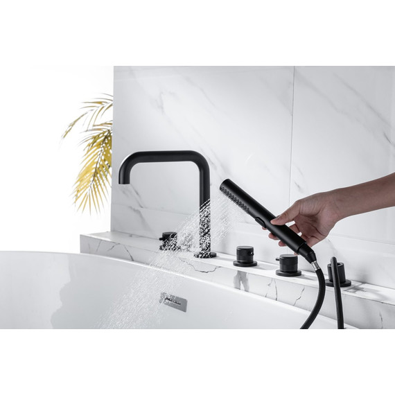 Смеситель для ванны Allen Brau Priority 5.31007-31, чёрный матовый - фото 16