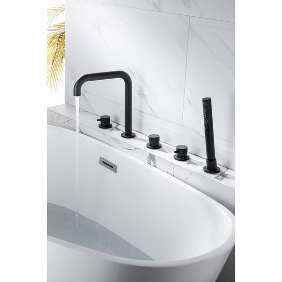 Смеситель для ванны Allen Brau Priority 5.31007-31, чёрный матовый - фото 20