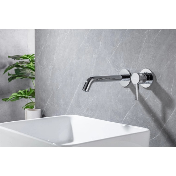 Смеситель для раковины настенный Allen Brau Priority 5.31030-00 (со скрытой частью) - фото 6