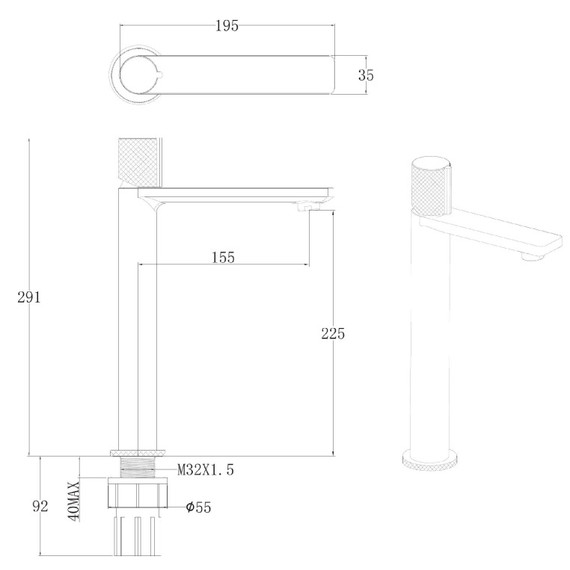 Смеситель для раковины Allen Brau Liberty 5.33002-31, чёрный матовый - фото 9