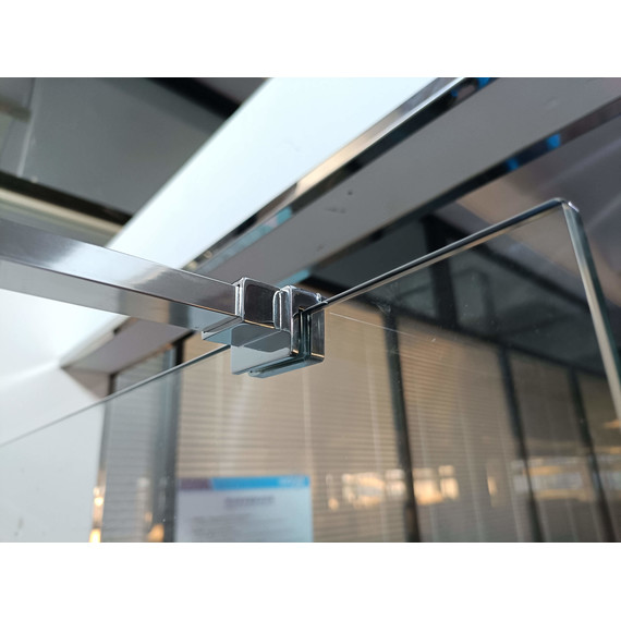 Душевая перегородка Aquatek Walk in 120 см AQ.WI.120.1CH (стекло 8 мм) с кронштейном в комплекте, серебро/прозрачное - фото 3