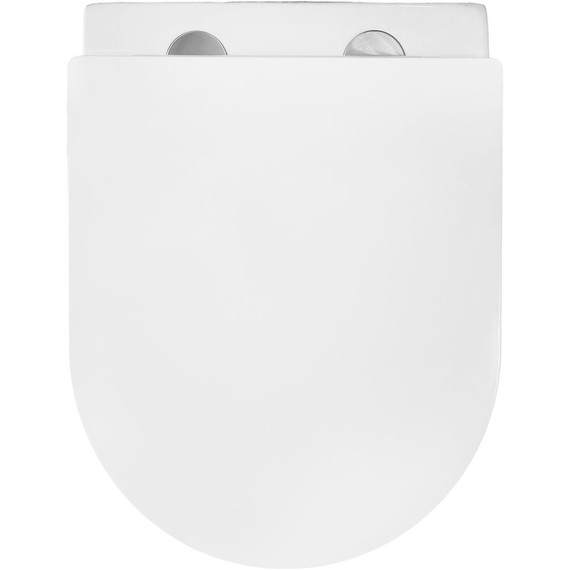 Унитаз подвесной безободковый Azario Uno AZ-2380 с тонкой крышкой микролифт - фото 8