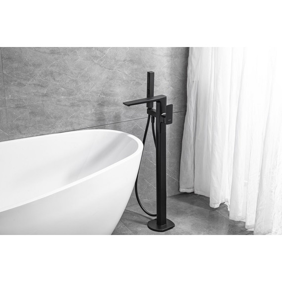 Смеситель для ванны Allen Brau Infinity 5.21009-31 (со скрытой частью) чёрный матовый - фото 4