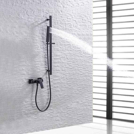 Душевой гарнитур Allen Brau Infinity 5.21013-31, чёрный матовый - фото 4