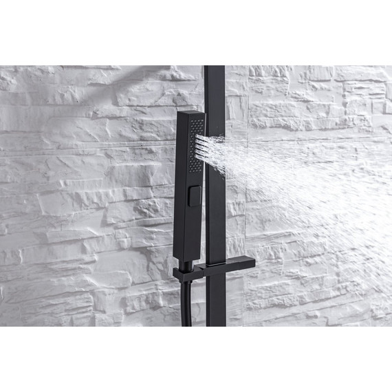 Душевой гарнитур Allen Brau Infinity 5.21013-31, чёрный матовый - фото 7
