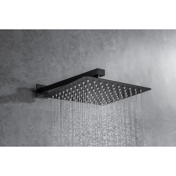 Верхний душ Allen Brau Infinity 250х250 мм 5.21019-31, чёрный матовый - фото 10