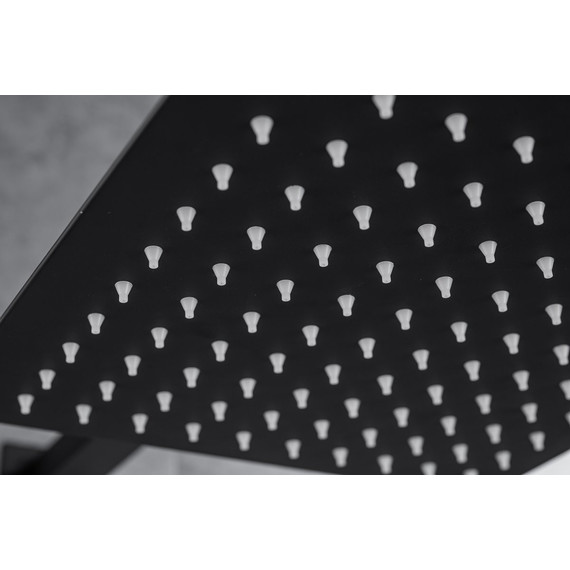 Верхний душ Allen Brau Infinity 250х250 мм 5.21019-31, чёрный матовый - фото 2