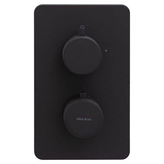 Смеситель для душа с термостатом Allen Brau Priority 5.31113-31 (со скрытой частью) чёрный матовый - фото 2