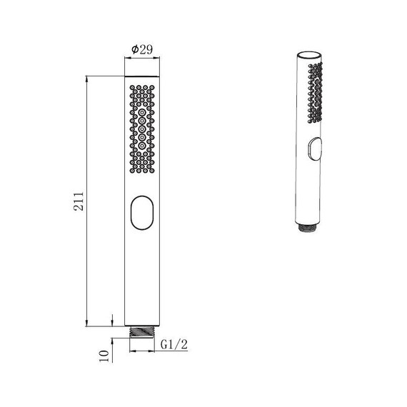 Ручной душ Allen Brau Priority 5.31A20-GB, золото - фото 2
