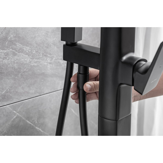 Смеситель для ванны Allen Brau Infinity 5.21009-31 (со скрытой частью) чёрный матовый - фото 12