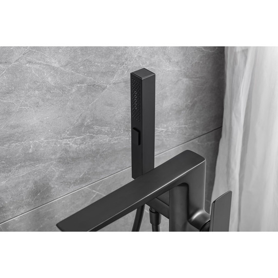 Смеситель для ванны Allen Brau Infinity 5.21009-31 (со скрытой частью) чёрный матовый - фото 13