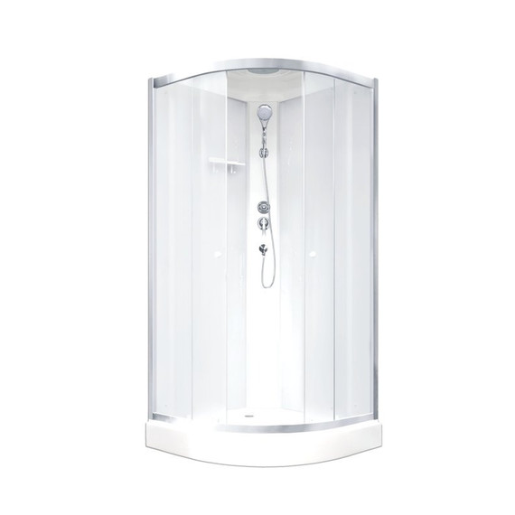 Душевая кабина Parly 80x80 см BETT831, хром матовый/матовое - фото 