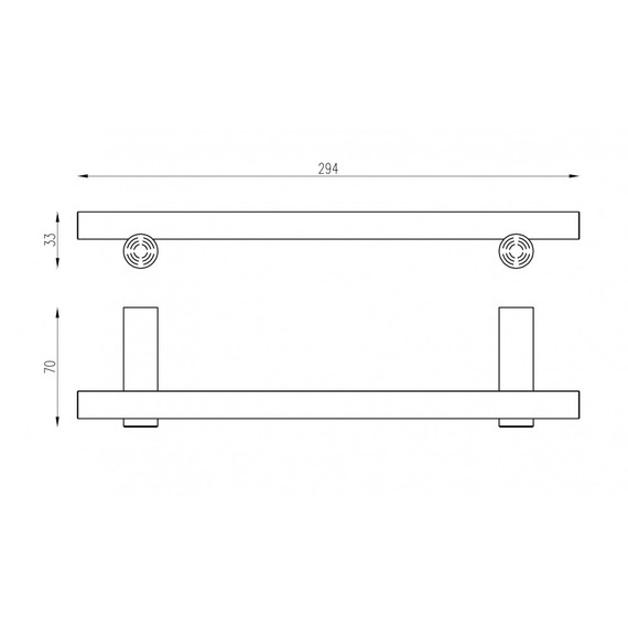 Держатель для полотенец ABBER Osten 316 AA1853BG, цвет золото брашированное - фото 2