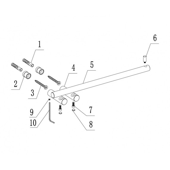 Держатель для полотенец ABBER Osten 316 AA1854BST, цвет сталь брашированная - фото 3