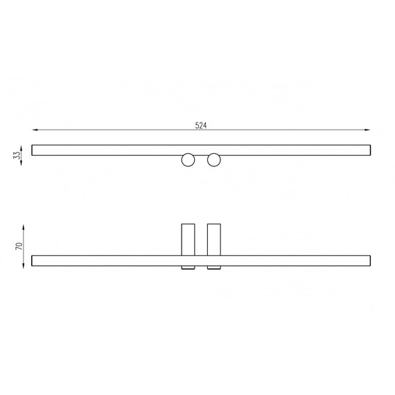 Держатель для полотенец ABBER Osten 316 AA1855BG, цвет золото брашированное - фото 2